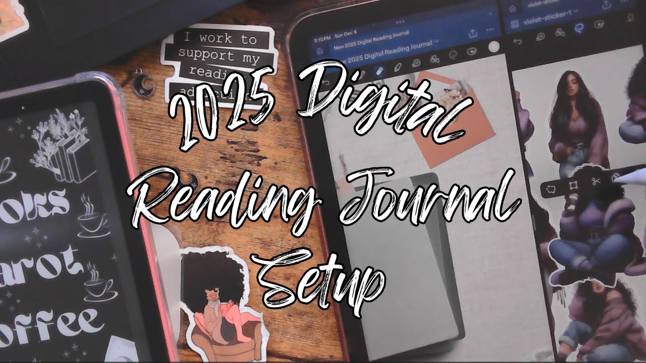 2025 Digital Reading Journal SetUp & Journaling for January