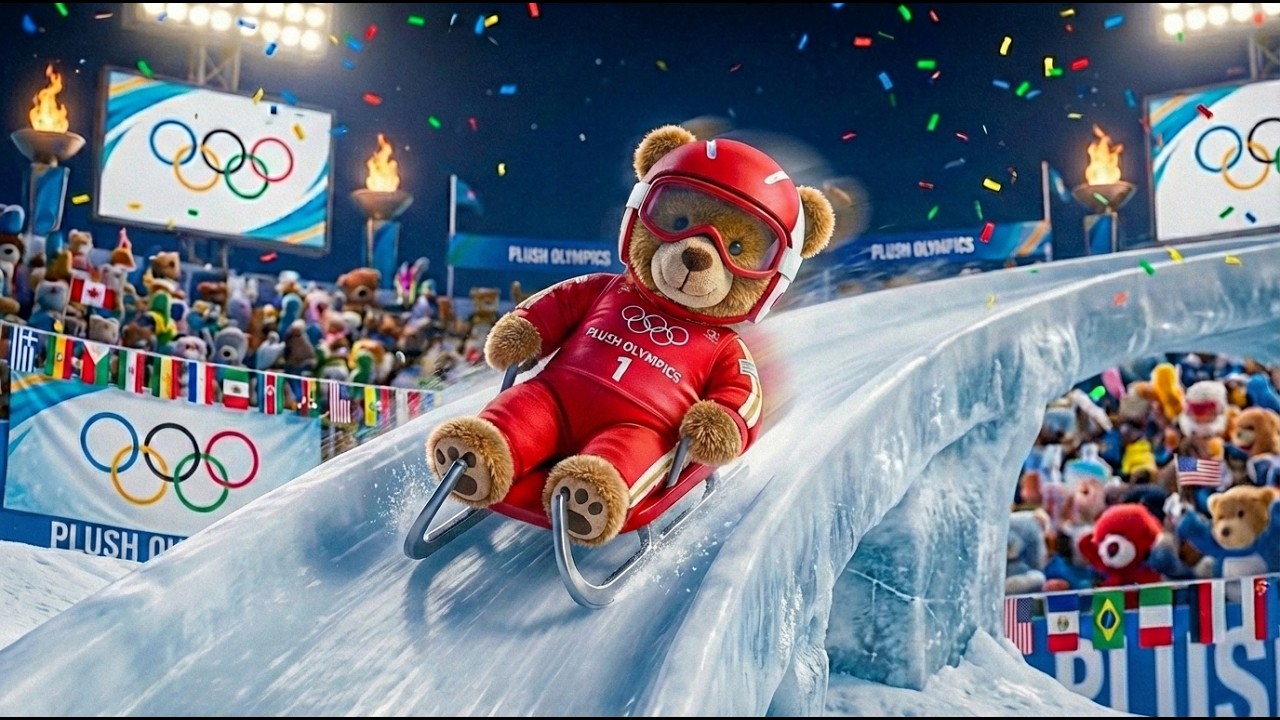 Winter Plush Olympic Games ❄️🧸 | Cozy and Calming Ambience