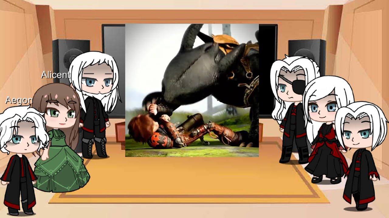 House Of The Dragon React To Hiccup. ♡