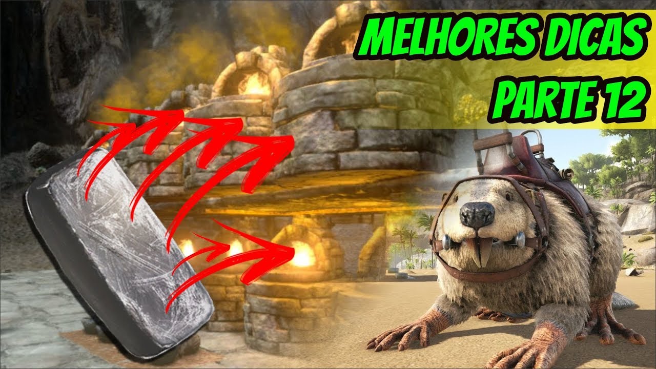 Melhores Dicas de ARK MOBILE Parte 12 | BASE VULCÃO + FARM METAL e MADEIRA