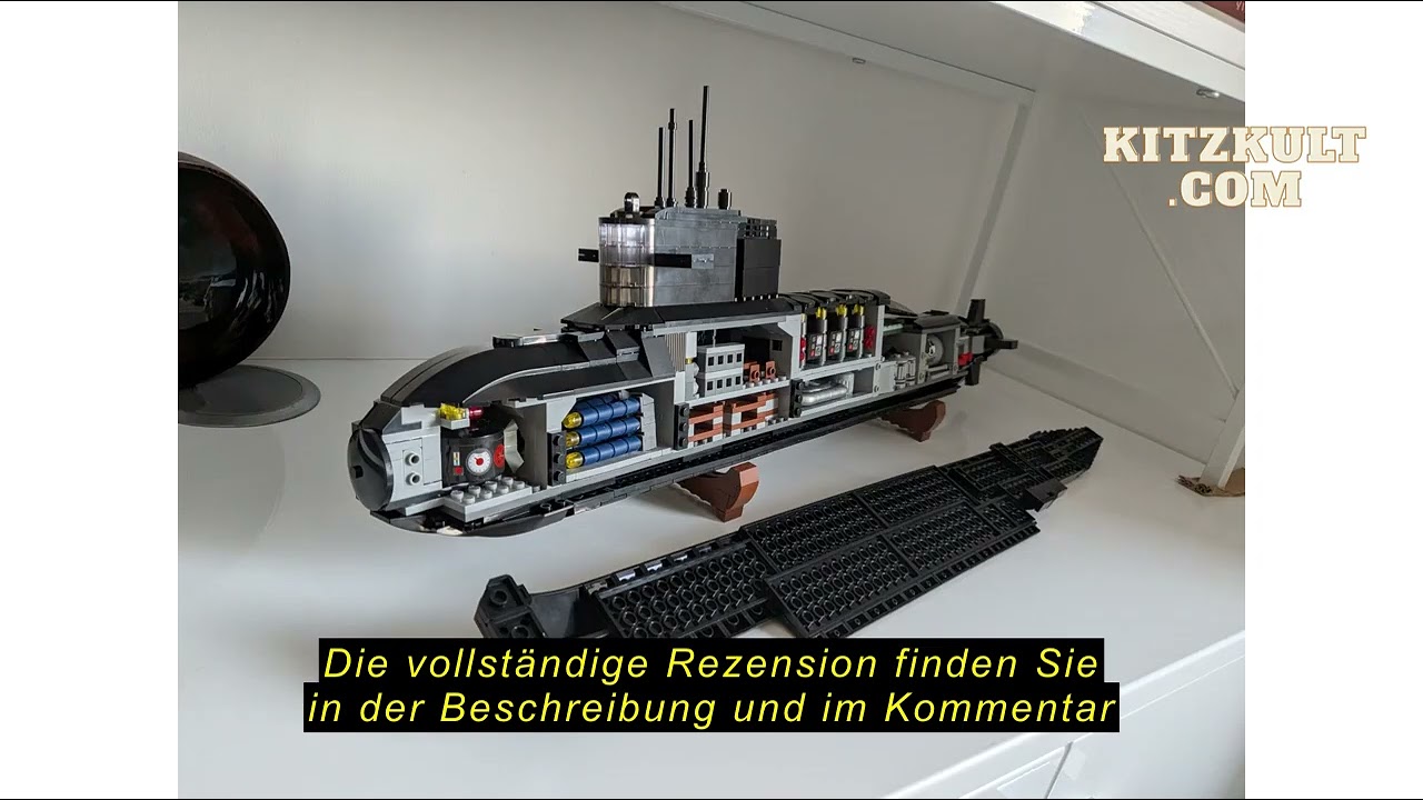 Produktbewertung JMBricklayer Atom-U-Boot-Bausätze 61505 – Militär-U-Boot-Spielzeug mit Lichtern, WW