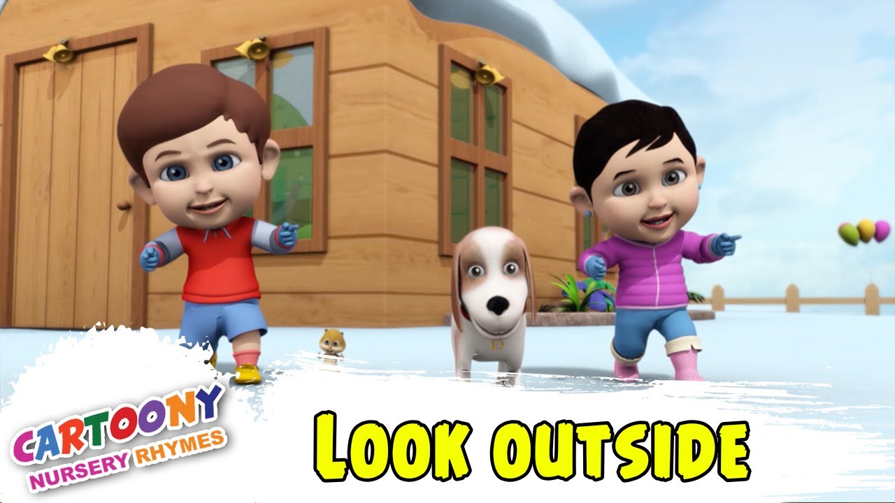 Look Outside | The poem Nursery Rhymes & Kids Songs | cartoony rhymes