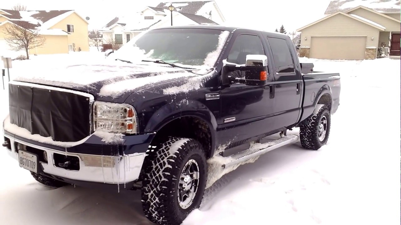 2007 6.0 power stroke superduty cold start -15f