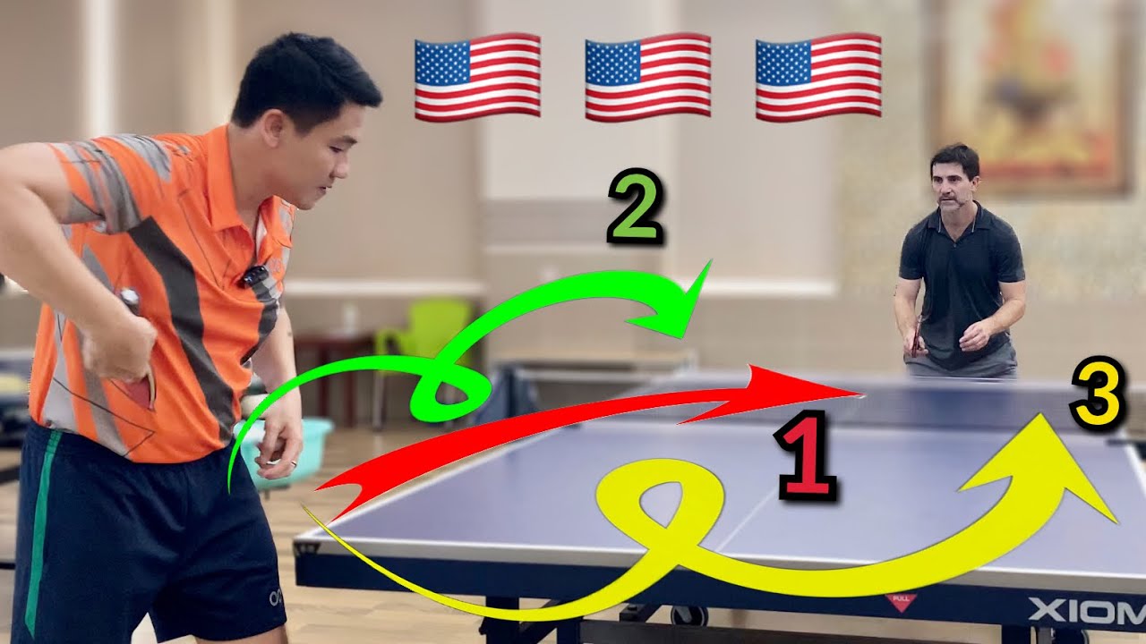 Ti Long instructs and corrects 3 techniques for returning serve to the Americans