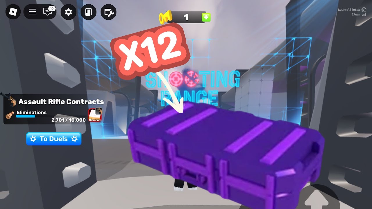 Opening 12 Skin case 3 in Roblox rivals