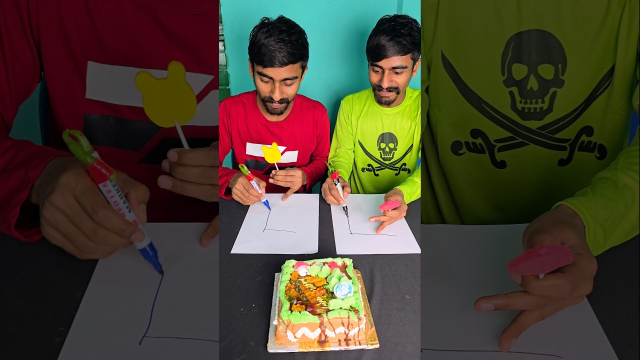 Twin drawing challenge 🎨🔥 Loser Faces a CRAZY Punishment! 😂🤭