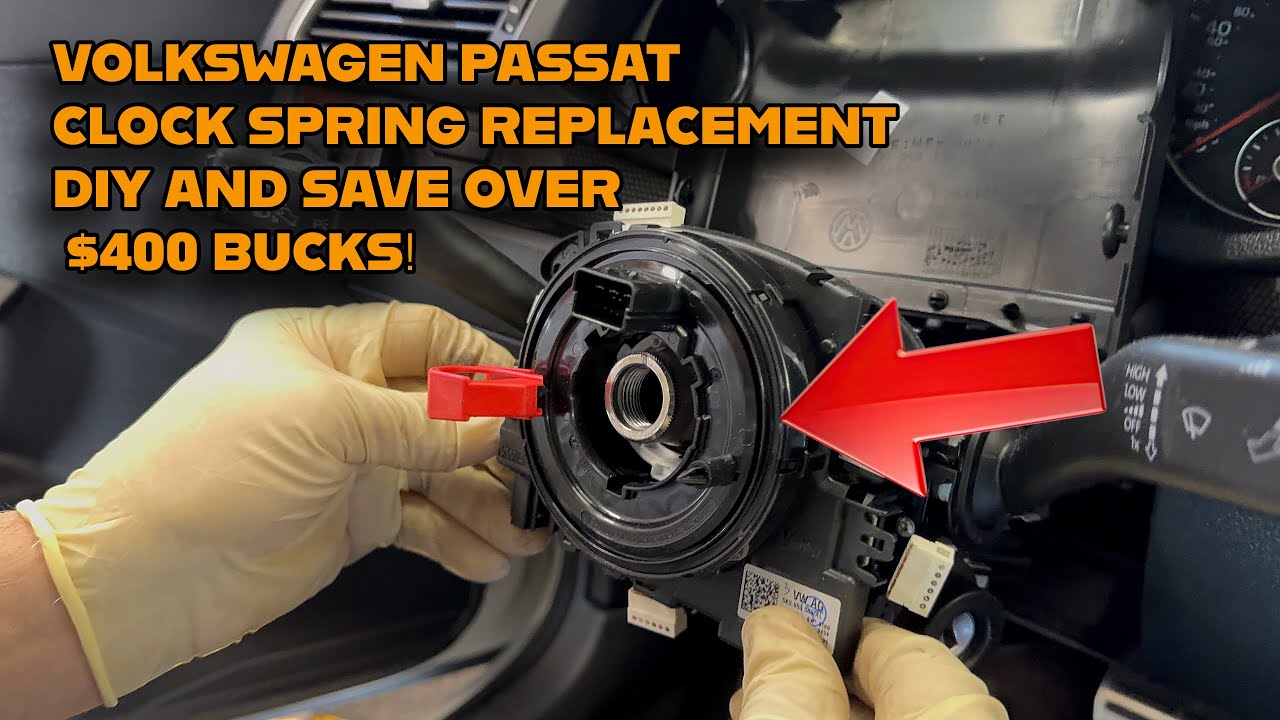 Замена подрулевого переключателя VW Passat (2012–2015) | Ремонт индикатора подушки безопасности, ...