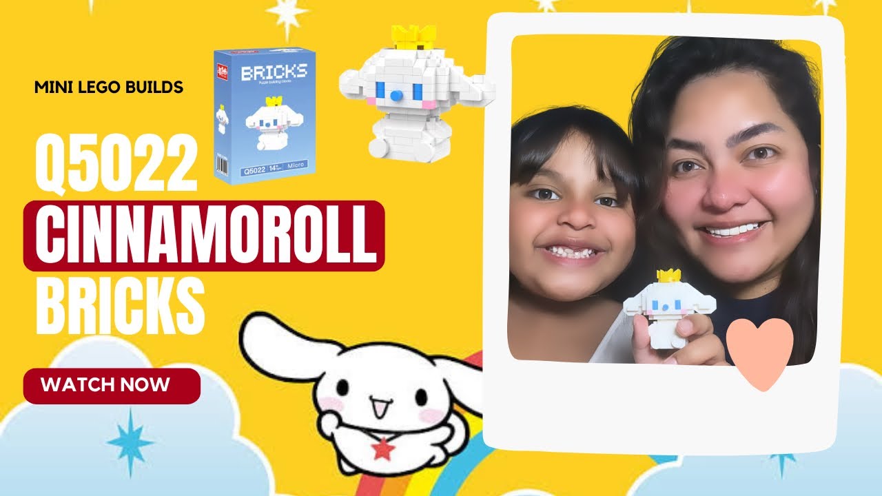 CINNAMOROLL Q5022 SANRIO LEGO MINI BRICKS TUTORIAL
