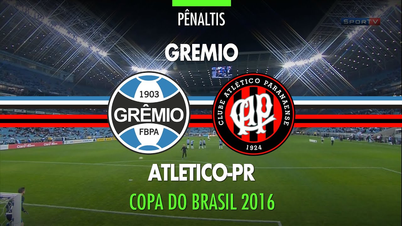 Pênaltis - Grêmio 4 x 3 Atlético-PR - Copa do Brasil - 21/09/2016