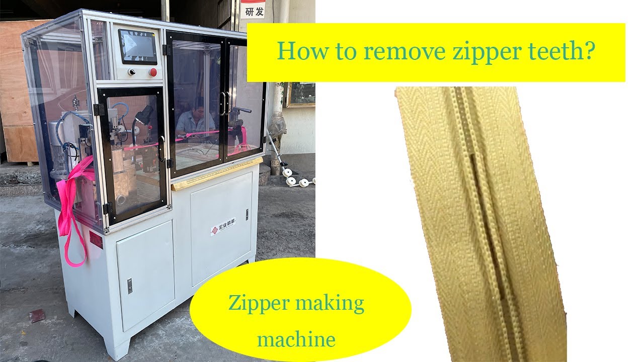 Nylon zipper gapping machine fore make zipper machine