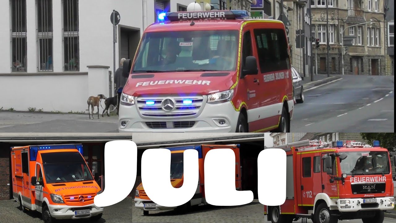 Einsatzfahrten Solingen -Juli 2021 (Zusammenschnitt)