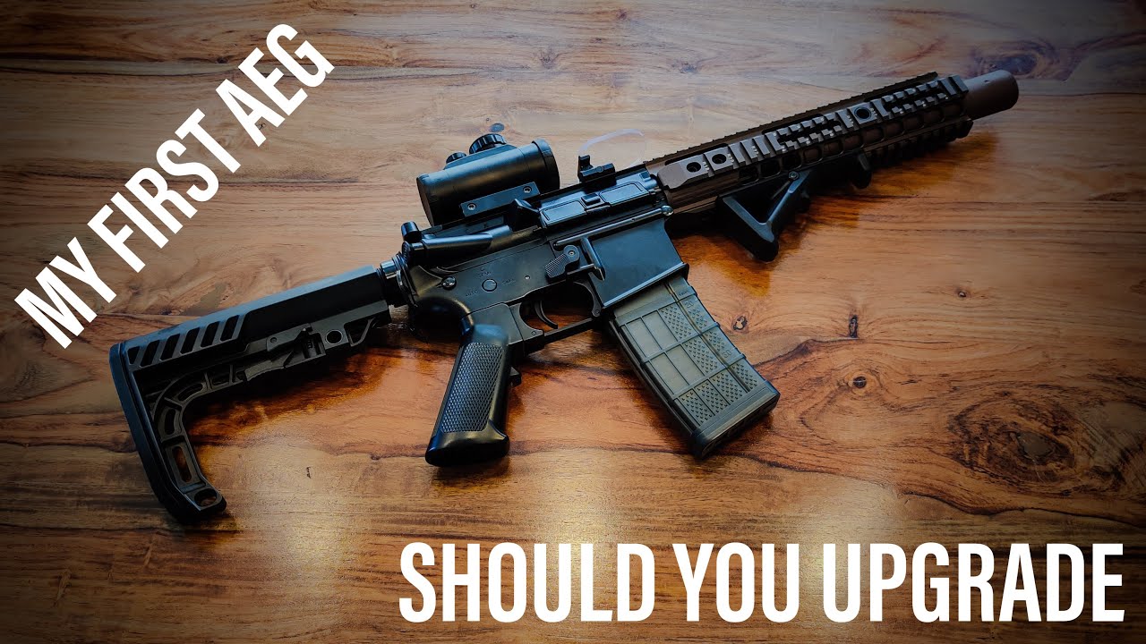 A discussion about Airsoft AEG upgrades. A look at my very first AEG and how it's changed.
