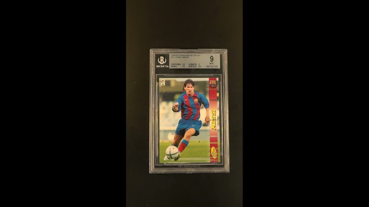 2004 Panini Megacracks Lionel Messi ROOKIE #71 BGS 9 MINT