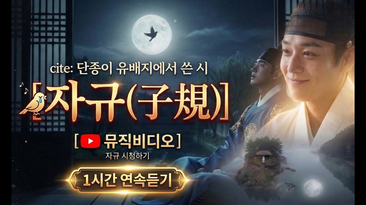 천만영화 [왕과사는남자] 뮤직비디오 l 𝐏𝐋𝐀𝐘𝐋𝐈𝐒𝐓ㅣ단종이 유배지에서 쓴 시 자규[子規]로 만든 노래ㅣ1시간연속듣기ㅣ