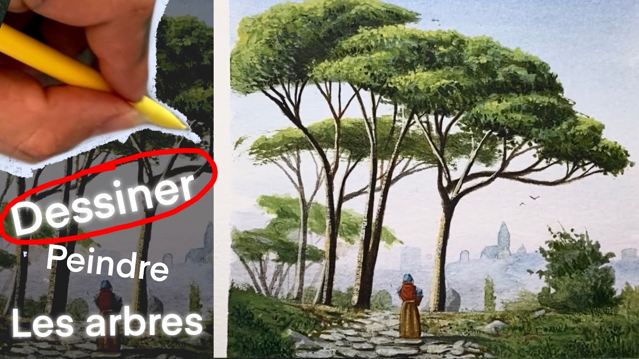 comment dessiner et peindre des arbres