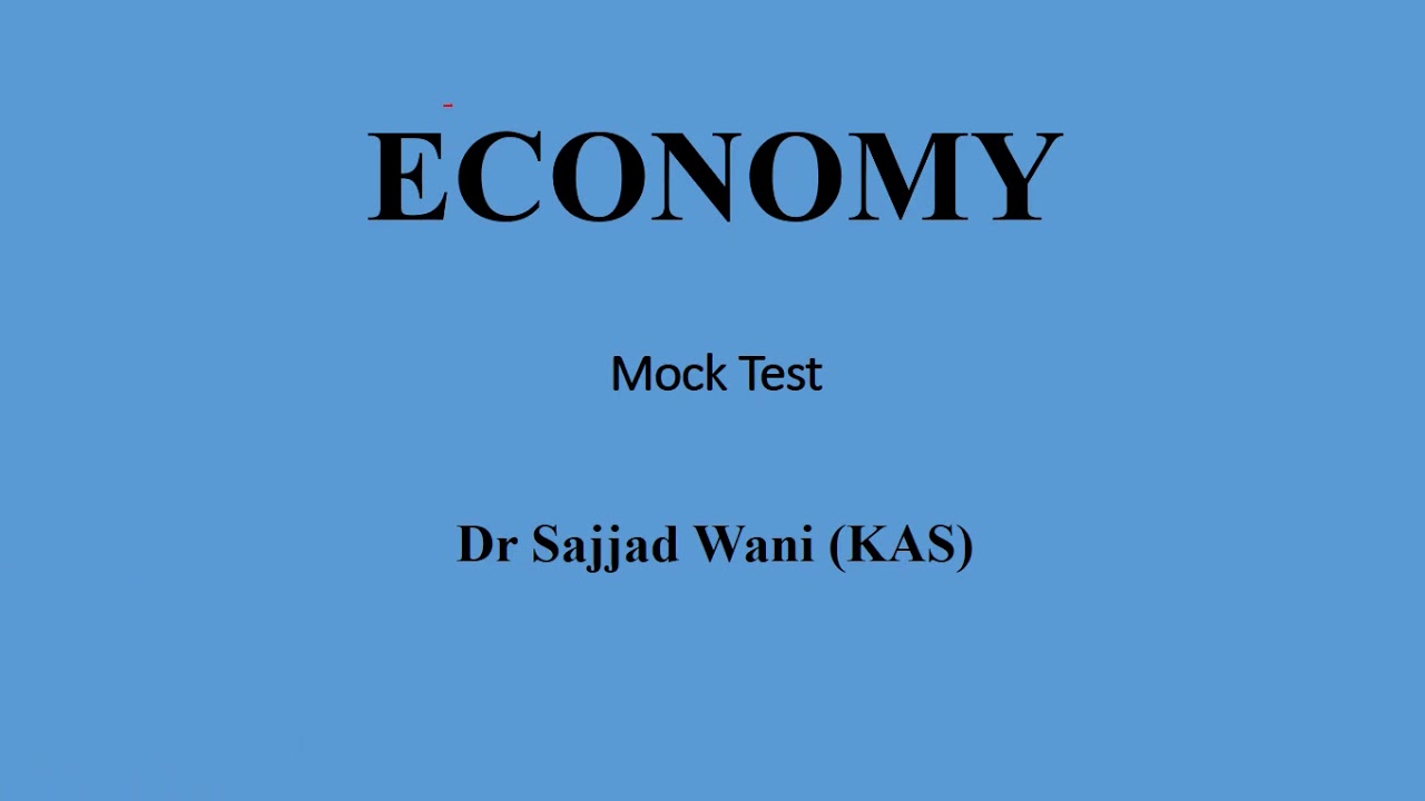 Economy: Mock Test