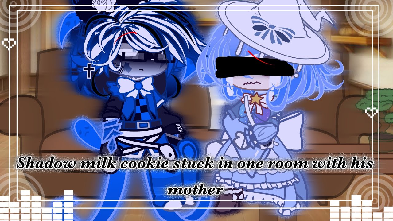 Shadow milk cookie stuck in one room with First milk cookie||Gacha club||My AU