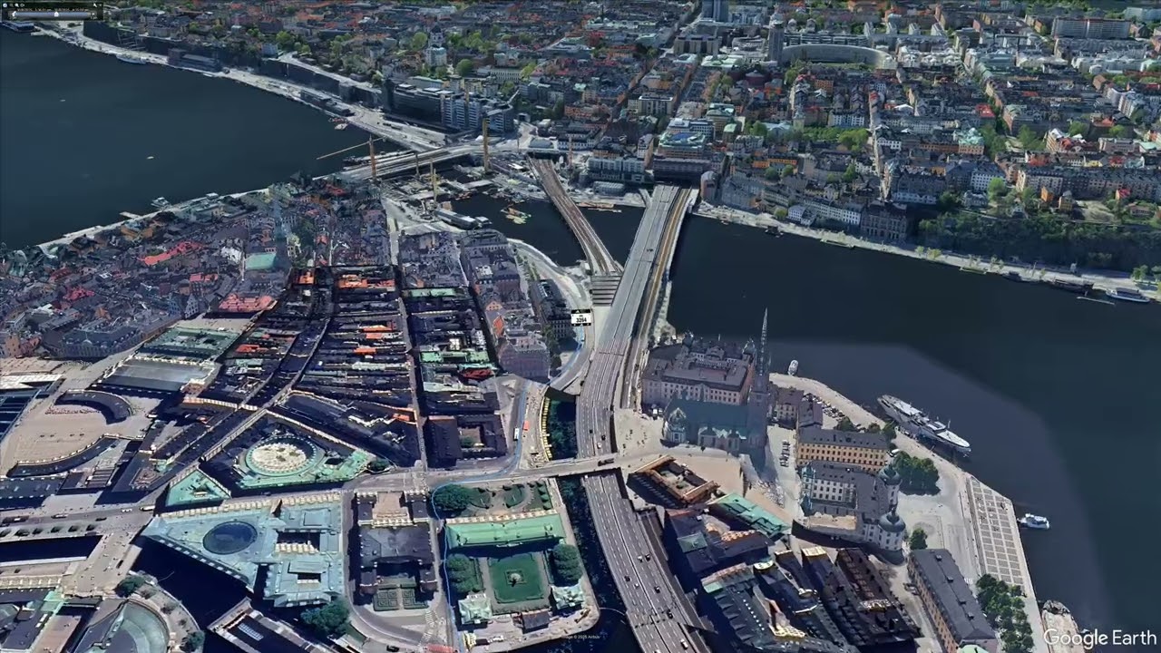 Half-Marathon Stockholm 3d Map 30 aout 2025
