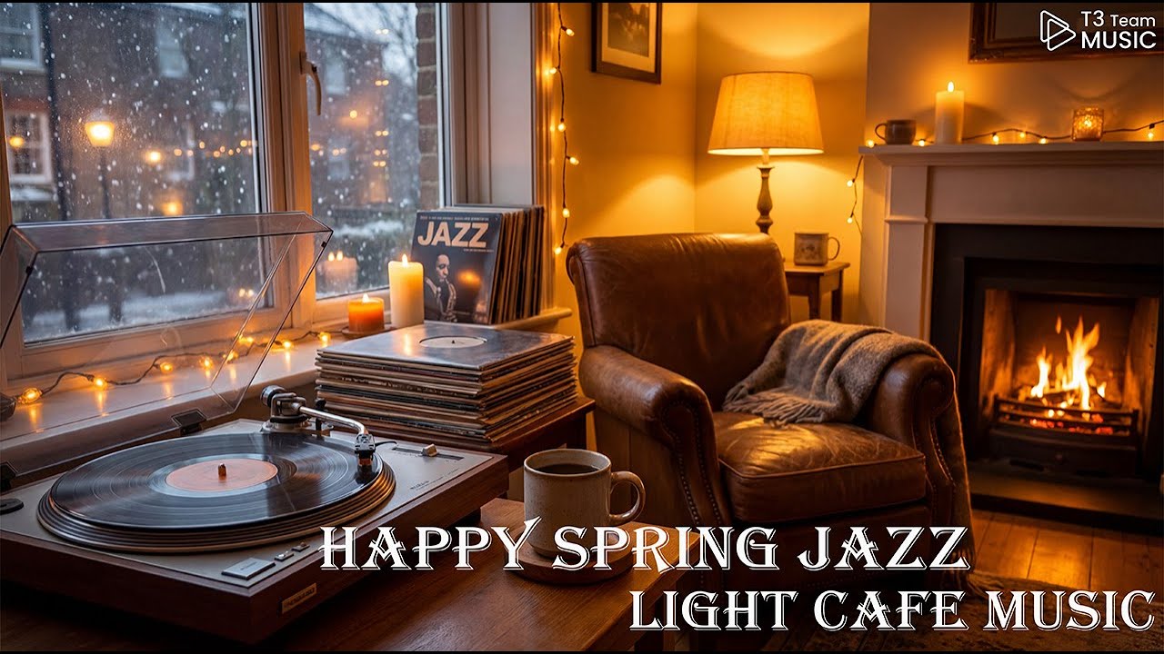 Happy Spring Jazz ☕ Light Cafe Music and Smooth Bossa Nova Instrumental & for Positive Mood