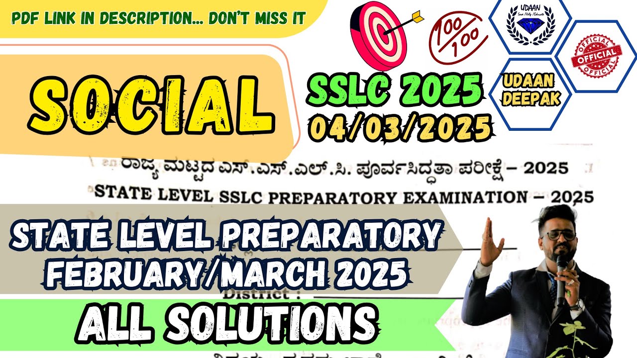 10th SSLC 2025 SOCIAL KSEAB SURE SHOT AND IMPORTANT QUESTIONS FOR STATE PREPARATORY