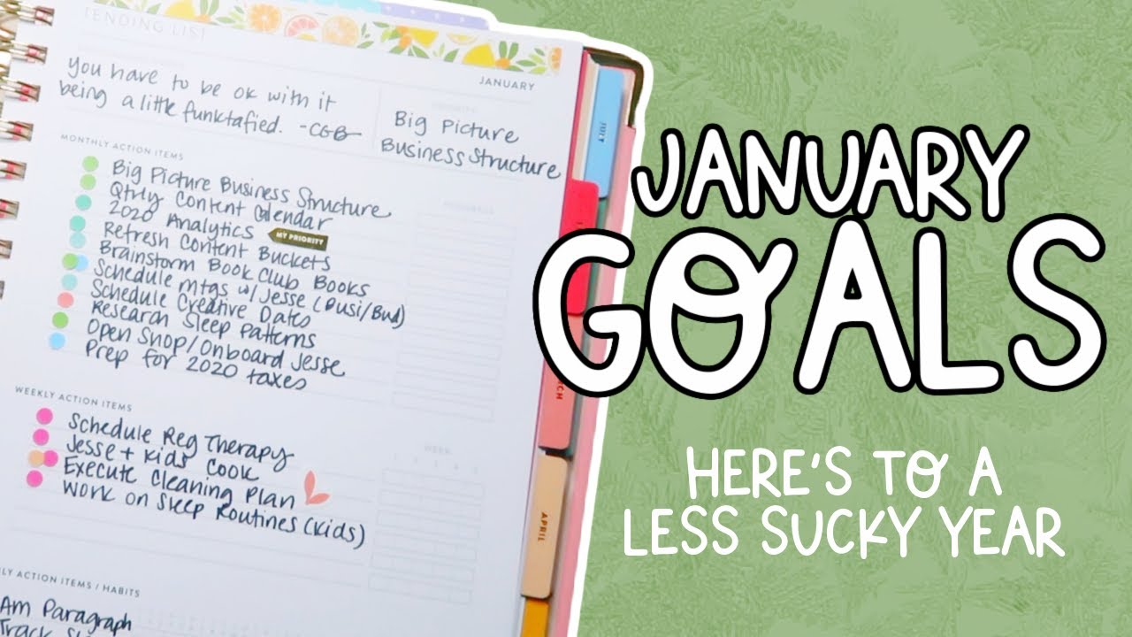 Powersheets Tending List | January 2021 Goal Setting