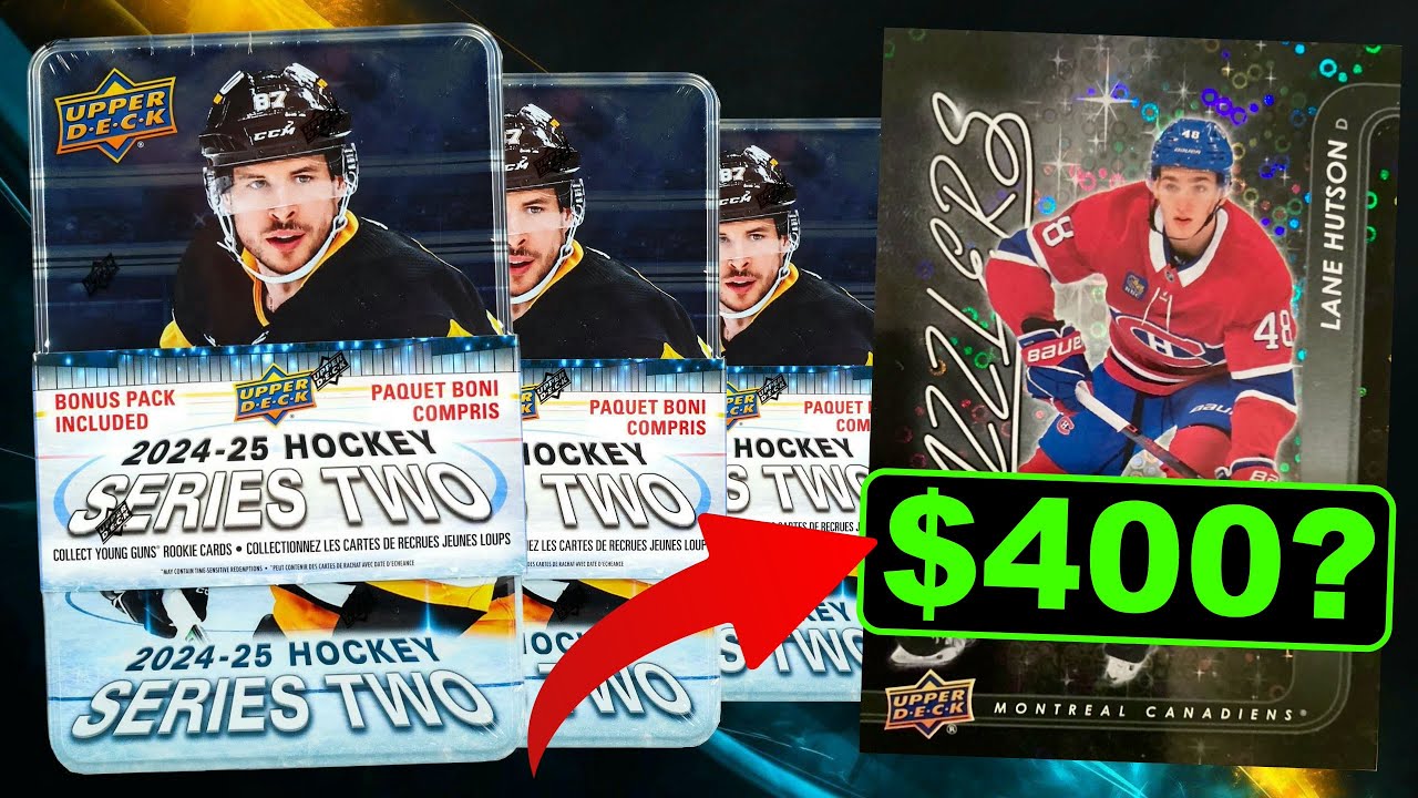 ONLY FOUND IN TINS! - Opening 3 Retail Tins of 2024-25 Upper Deck Series 2 Hockey