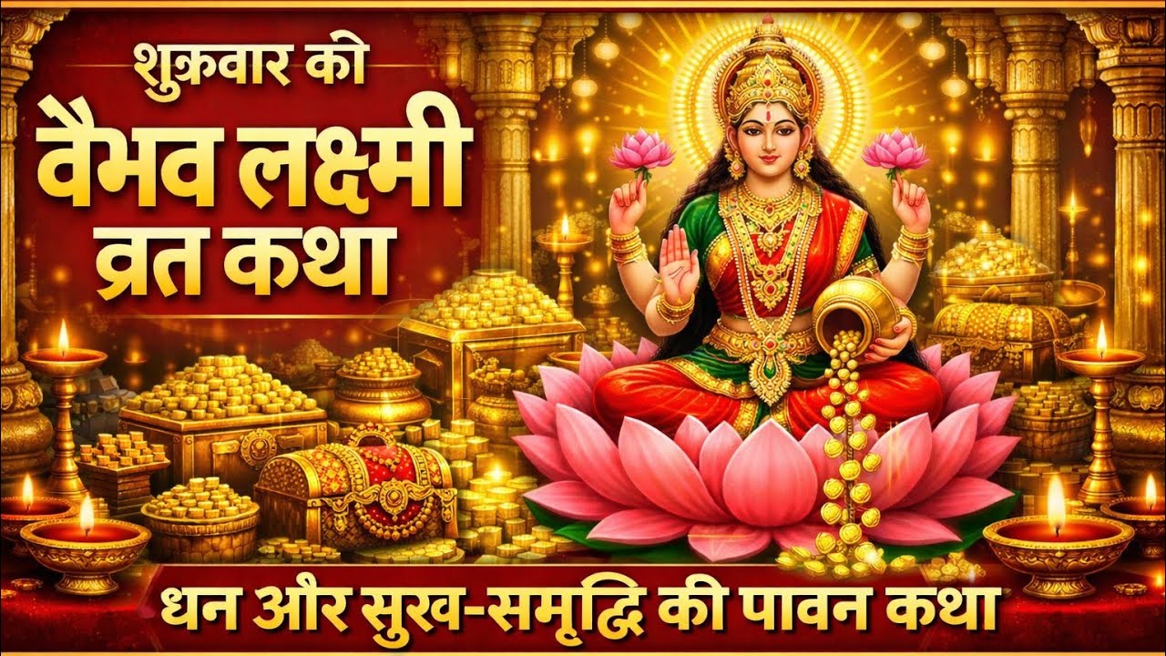शुक्रवार की वैभव लक्ष्मी व्रत कथा | Vaibhav Laxmi व्रत कथा | धन और सुख-समृद्धि की पावन कथा | 