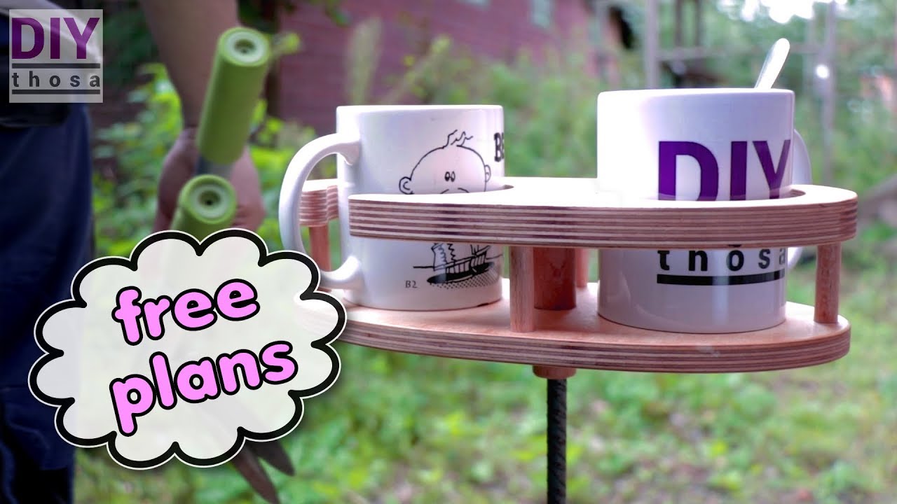 Make Your own Coffee Mug Holder - Download FREE PDF Plan