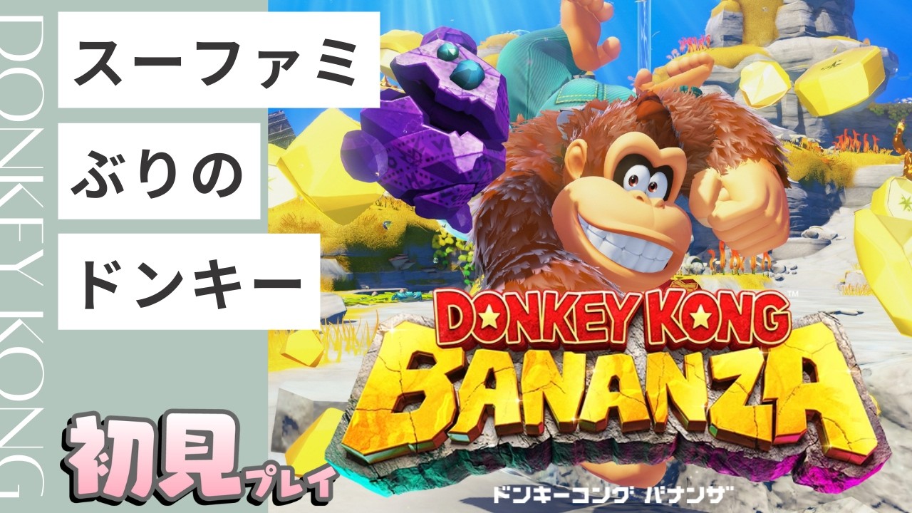 【初見】【#4】スーファミぶりのドンキーコング【ドンキーコング バナンザ】