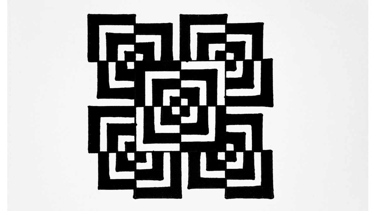 Anamorphic Illusion ||Geometrical Illusion Drawing ||Optical Illusion Tutorial #opart #drawing #art