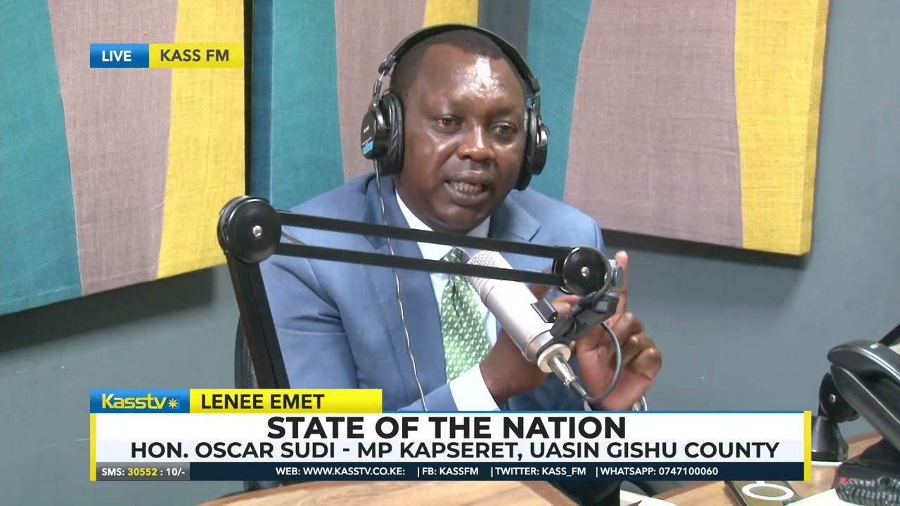 Kapseret MP Oscar Sudi live on Kass Lenee Emet hosted by Boaz Kemboi and Trizer Cherorot ~Part two