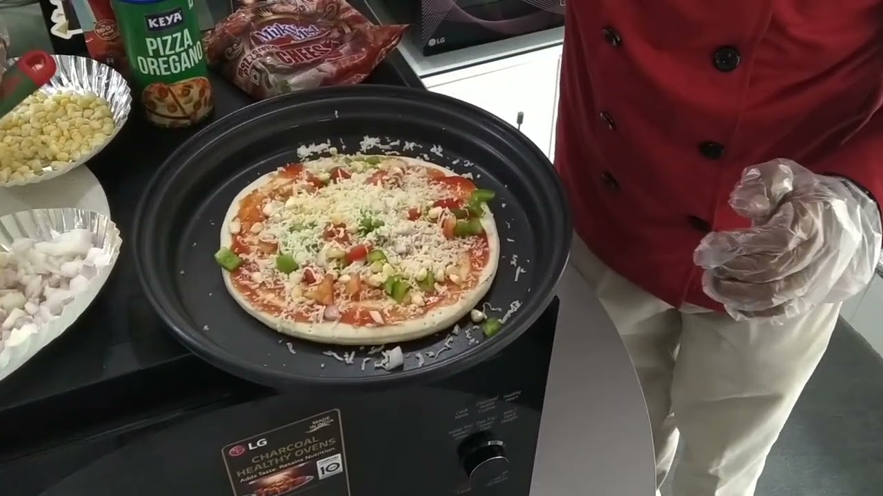 How to make Pizza 🍕 🍕 in LG microwave.