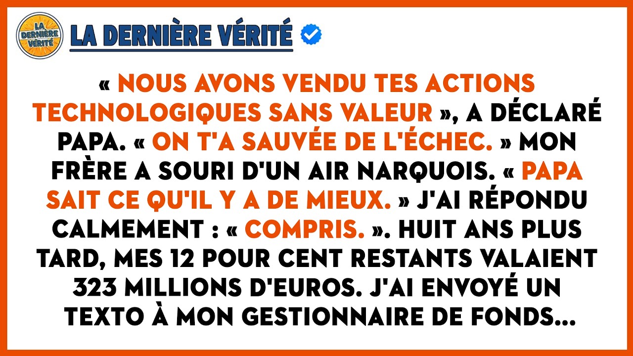Papa A Vendu Les Actions De Ma Startup 
