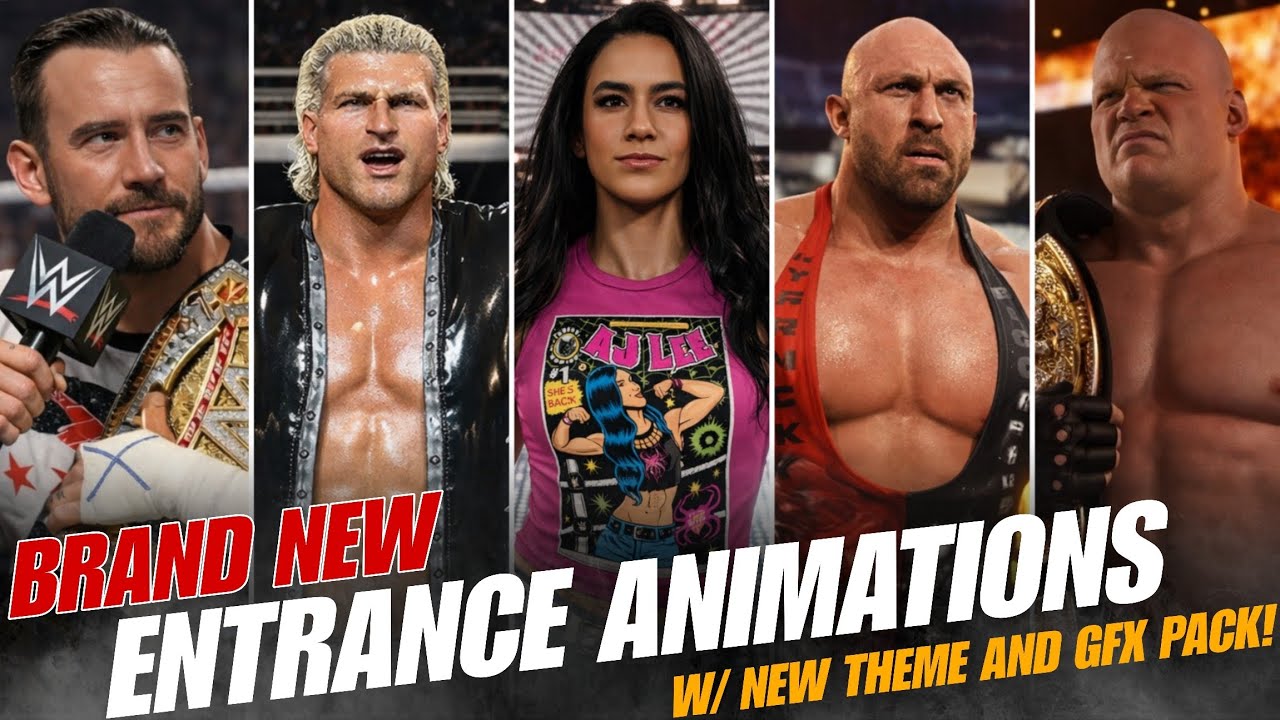 WWE 2K25 Brand New Entrance Animations (Part-1) 