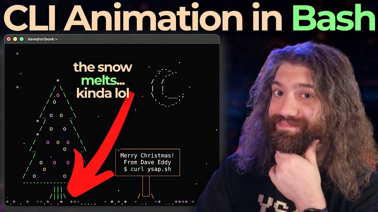 Creating an Animated Christmas Tree Animation in the Terminal using Bash! (2025 edition)