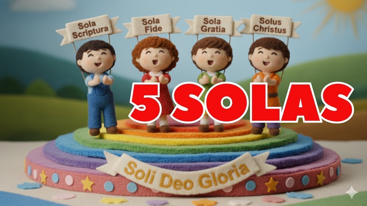 🎵 As Cinco SOLAS da REFORMA PROTESTANTE | Bíblia CANTADA em 3 MINUTOS | MÚSICA INFANTIL CRISTÃ