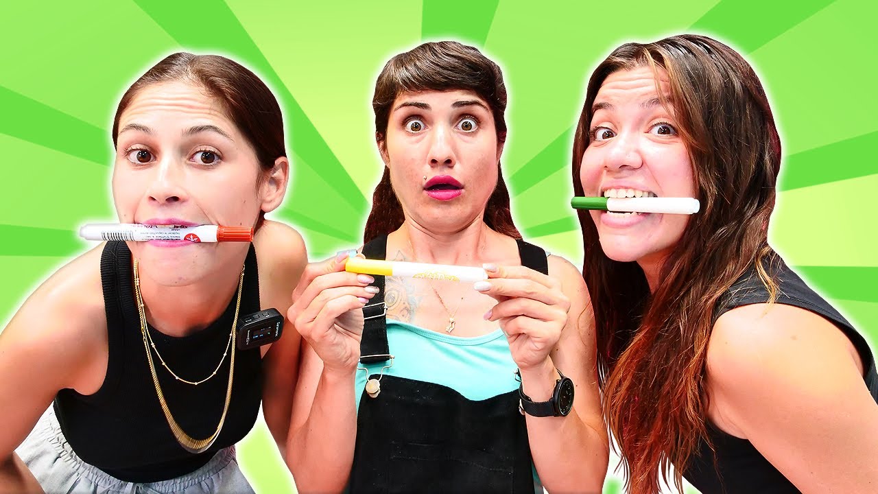 Ayşe, Ümit ve İrem - Challenge videoları! Kız ve erkek oyunları. Eğlenceli videolar