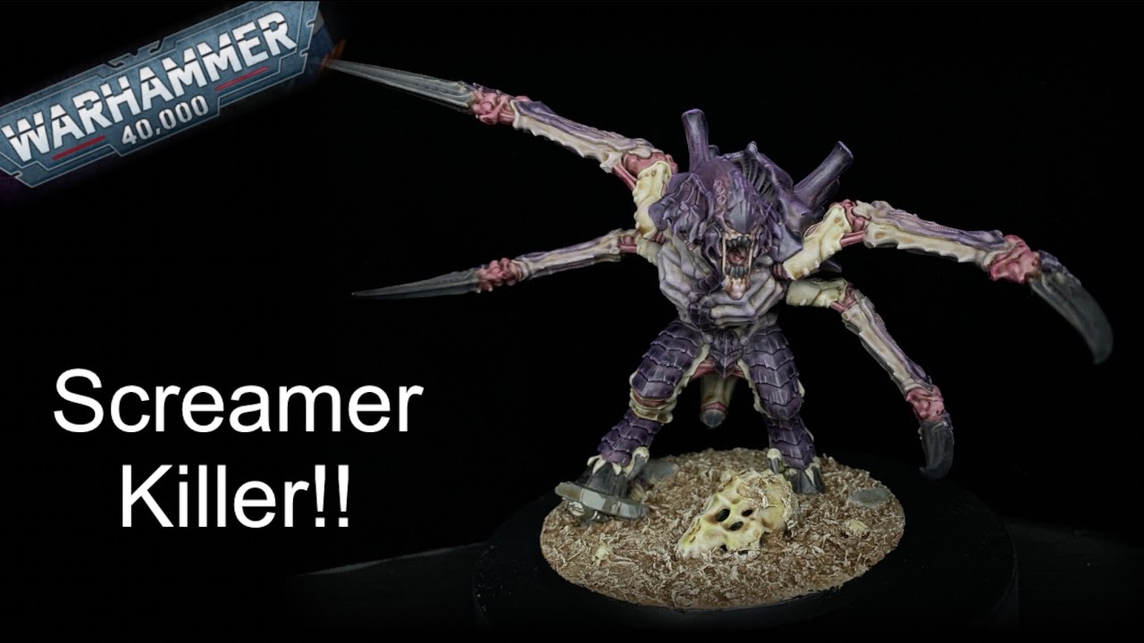How to paint tyranid screamer killer carnifex | easy wet blending transitions | fixing my mistakes