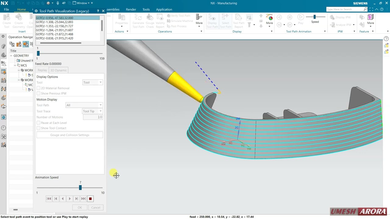 #NX CAM  #nx2406  #5axismachining  Swarf Drive TA