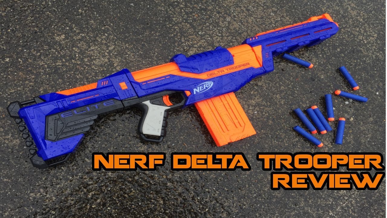 2018 NERF Delta Trooper Review (Unboxing/Firing/Chrony) | Walcom S7