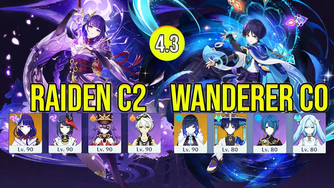Raiden C2 & Wanderer C0 Spiral abyss floor 12 genshin impact