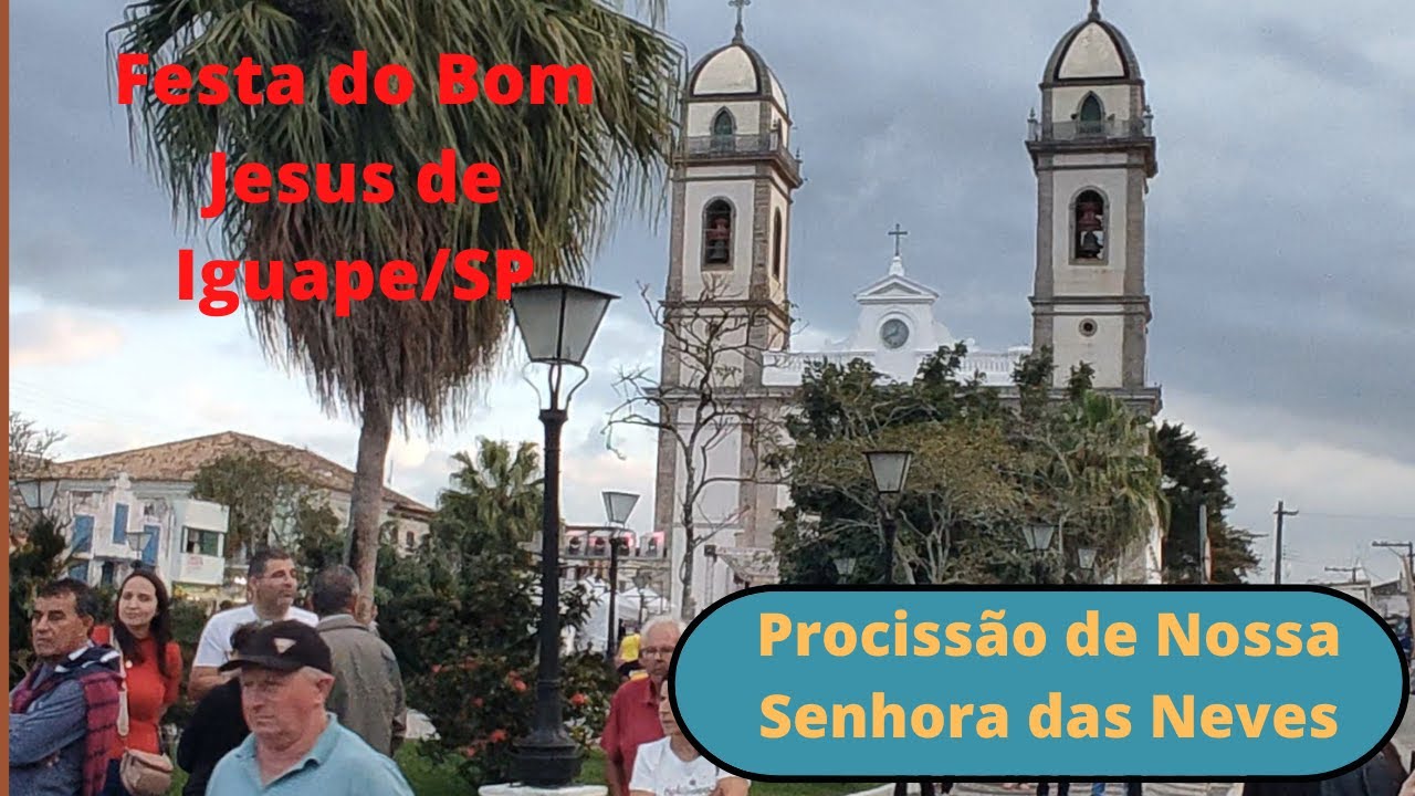 Procissão de Nossa Senhora das Neves. festa do Senhor Bom Jesus de Iguape/SP.