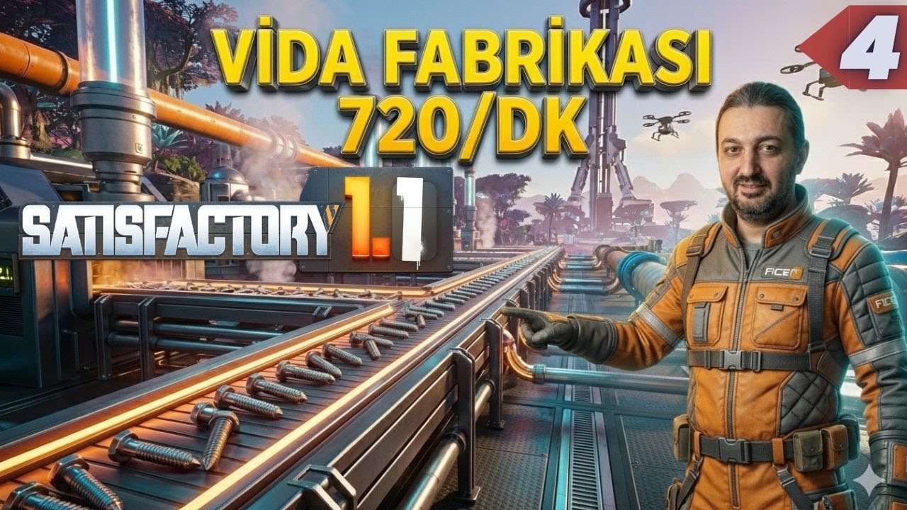 İlk Küçük Fabrikamızı Kurduk Vida Üretimi | Satisfactory Türkçe Rehber l Bölüm 4