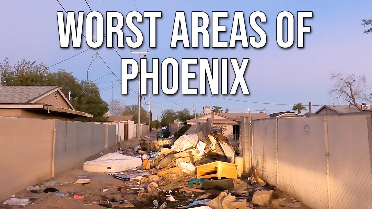 Worst Areas in Phoenix, Arizona. Maryvale, South Mountain and West Phoenix