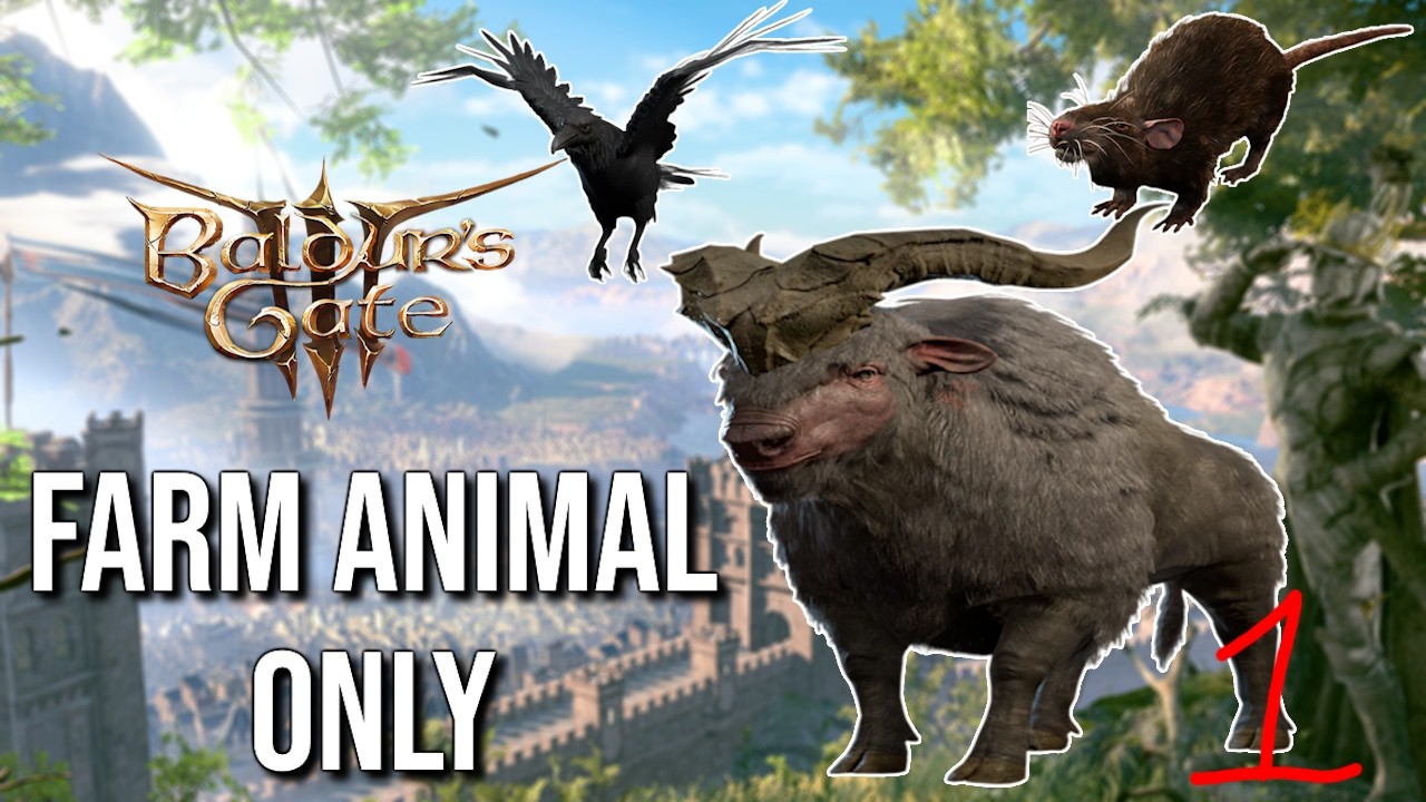 Can you Beat BG3 only using FARM ANIMALS?