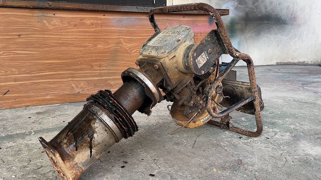 Restoration Genius // Completely Restored A Seriously Damaged MIKASA 2 stroke Engine Compactor