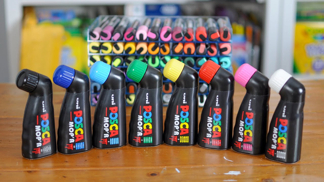 Posca Mop'r — лучшие маркеры-краски? Обзор, распаковка, образцы и демонстрационные ролики Posca M...