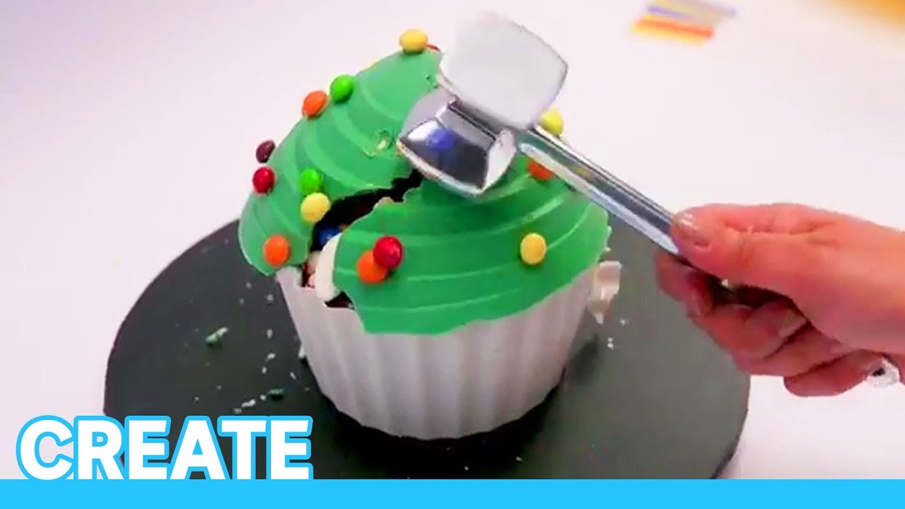How To Make A Piñata Smash Cake | CREATE