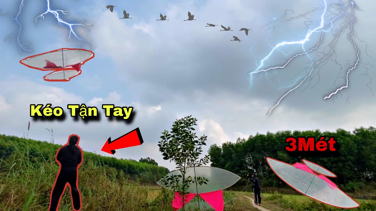 Thả Diều Mbc 3Mét Và Thử Giật Tay Liệu Có Được Không? | Nam Kite HiHi