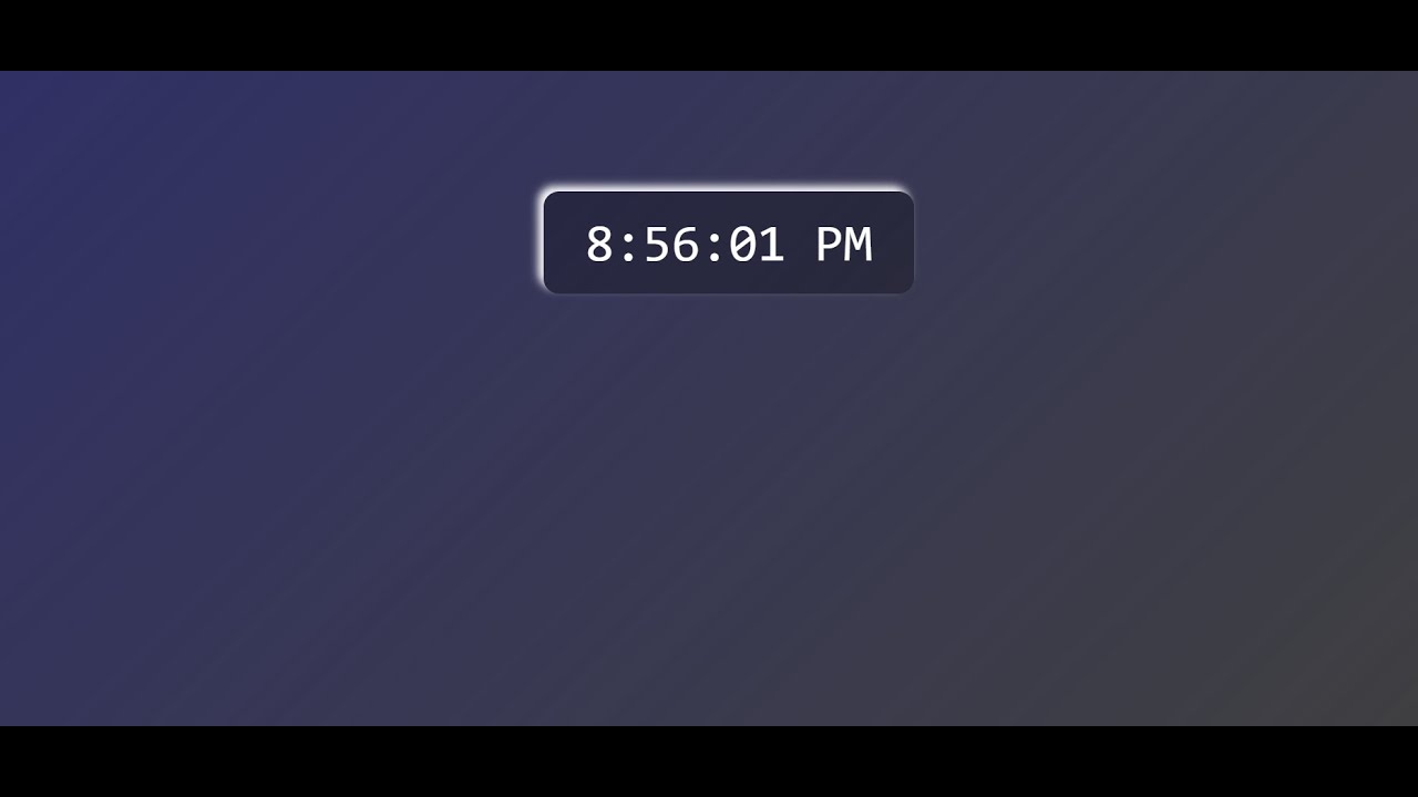 Creating digital clock to display both 12-hour and 24-hour time formats :HTML,CSS, JavaScript